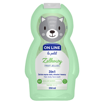 On Line Le Petit 3in1 Żel do mycia ciała włosów i twarzy żelkowy 350ml