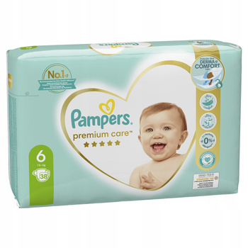 Pampers Premium Care, Rozmiar 6, 38 pieluszki, 13kg+