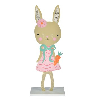 Drewniana dekoracja - zajączek