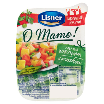 Lisner O Mamo! Sałatka warzywna z groszkiem 140 g