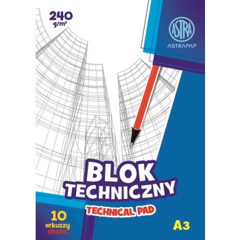 Astra Blok techniczny ASTRAPAP A3 240g 10 ark