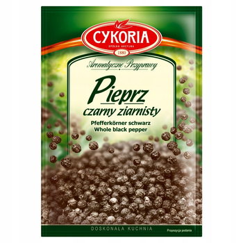 Cykoria Aromatyczne Przyprawy Pieprz czarny ziarnisty 20 g