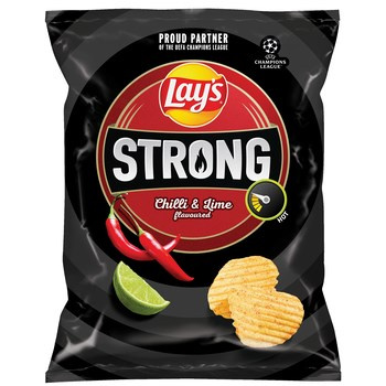 LAYS STRONG CHILLI LIME 250G