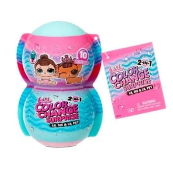 Laleczki L.O.L. Surprise Color Change Me & My Lil Sis & Lil Pet