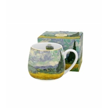 Kubek porcelanowy 430 ml baryłka WHEAT FIELD inspired by Van Gogh