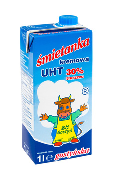 SM Gostyń Śmietanka gostyńska kremowa UHT 30% 1 l