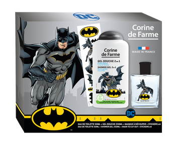 Corine de Farme BATMAN ZESTAW - woda toaletowa 50 ml + zel  250 ml + akcesoria