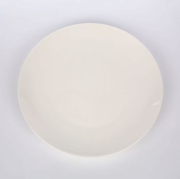 Talerz płytki 26cm Bella porcelana kremowa