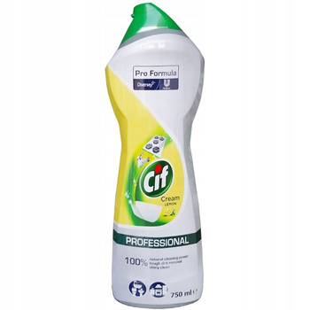 Cif Cream Lemon z mikrokryształkami Mleczko do czyszczenia powierzchni 780 g