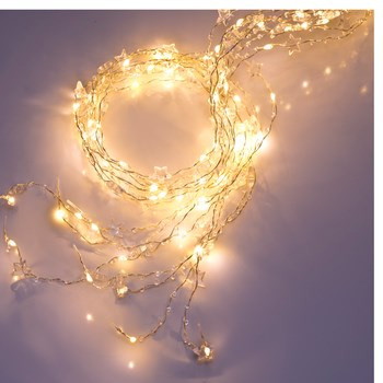 Lampki koński ogon na druciku 200l,  80/19/NIK/WW