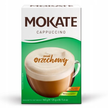 Mokate Cappuccino smak orzechowy 160 g (8 x 20 g)