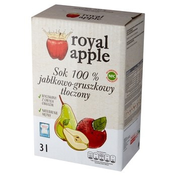 Royal apple Sok jabłkowo-gruszkowy 3 l