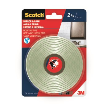Scotch® Taśma montażowa, ŁAZIENKA, 19 mm x 5 m