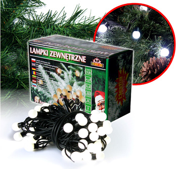 Diody zewnętrzne perłowe kulki 50 punktów świetlnych