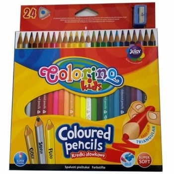 Colorino - kredki ołówkowe trójkątne 24 kolory