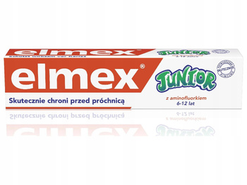 elmex Junior Pasta do zębów z aminofluorkiem dla dzieci 6-12 lat 75 ml