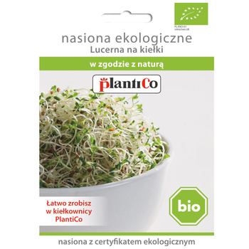 Nasiona ekologiczne na kiełki  BIO - Lucerna  PlantiCo
