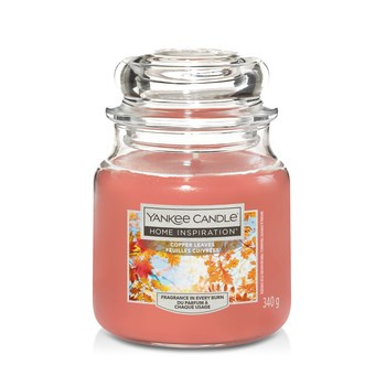 Świeca w szkle Yankee Candle Home Inspiration Copper Leaves 340g