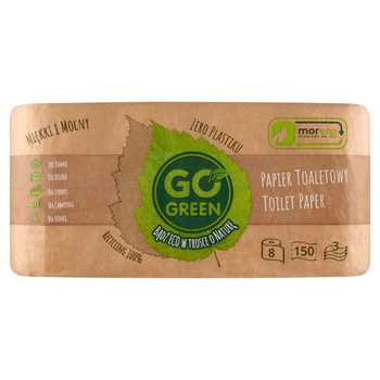 Go Green Papier toaletowy 8 rolek