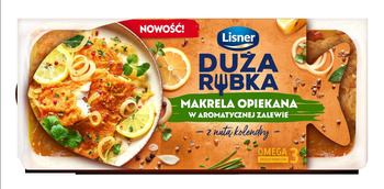 Duża Rybka Makrela opiekana w aromatycznej zalewie z nutą kolendry Lisner 200g