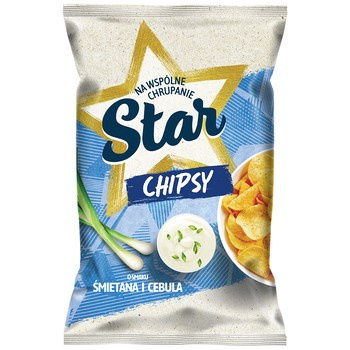 STAR CHIPSY SMAK ŚMIE CEB 120G
