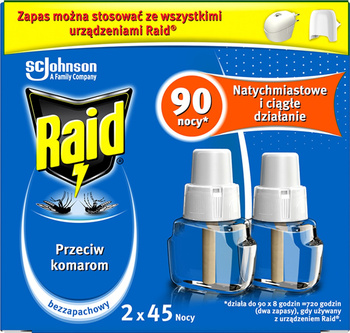 Raid Płyn owadobójczy przeciw komarom zapas bezzapachowy 54ml
