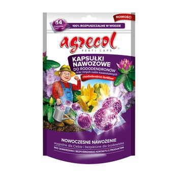 Kapsułki Nawozowe do Rododendronów oraz innych roślin kwasolubnych Agrecol Ferti Caps 14 kaps.