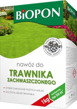 Biopon trawnik zachawszczony 1kg + Eliksir do storczyków 35ml gratis