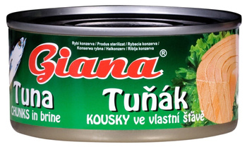 Giana Tuńczyk kawałki w sosie własnym duże kawałki 170g