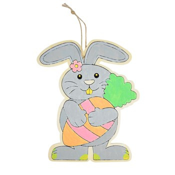 Drewniana ozdoba zrób to sam zając