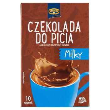 Krüger Milky Czekolada do picia o obniżonej zawartości tłuszczu 250 g (10 x 25 g)