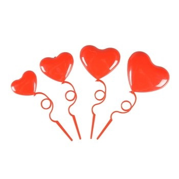 Serca na zakręconych patyczkach (4 szt.)
