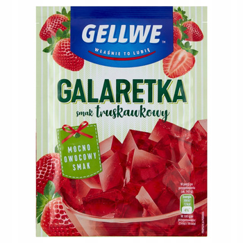Gellwe Galaretka smak truskawkowy 72 g