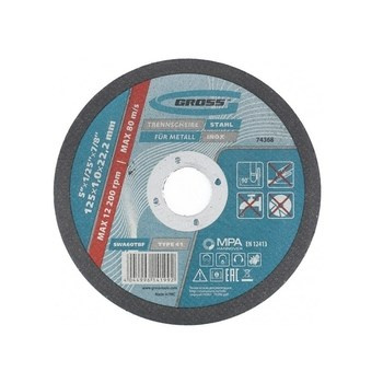 Tarcza do cięcia metalu 125x1,0x22mm Gross