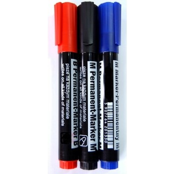 Marker permanentny 3 sztuki okrągła końcówka