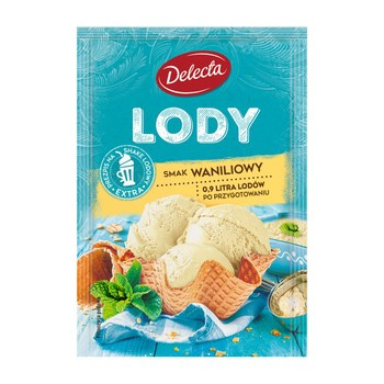 Lody w proszku 57g smak waniliowy Delecta
