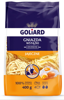 Goliard Makaron 2-jajeczny gniazda wstążki 400 g