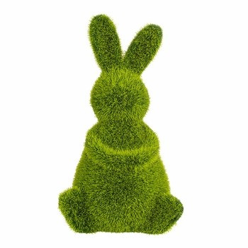 Figurka zając pokryta sztuczną trawą 10x9x17 cm Altom Design