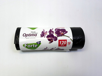 Forte+ Worki na śmieci Optima 120L 10 szt. LDPE