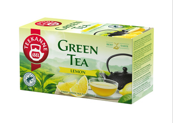 Teekanne Green Tea Lemon Aromatyzowana herbata zielona 35 g (20 x 1,75 g)