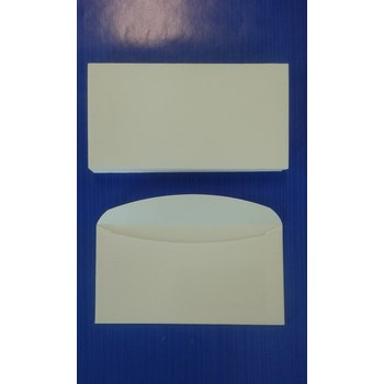 Koperta K6 (54x104mm), biała 80g, couvertic, bez poddruku, do wizytówek, karton zawiera 50 szt.