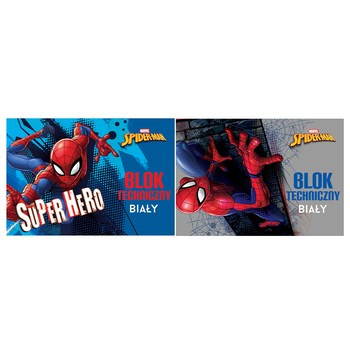 Blok techniczny biały A4/10. Spider Man