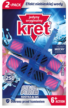 Kret Color Power Water Lily Kostka do WC 2 x 40 g