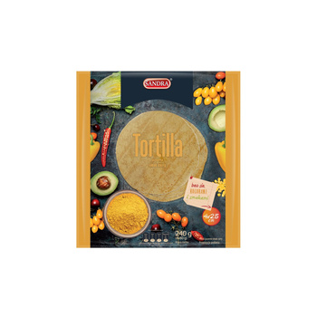 Sandra Tortilla pszenna smak curry 240 g (4 x 60 g)