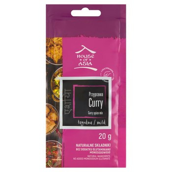 House of Asia Przyprawa curry łagodna 20 g