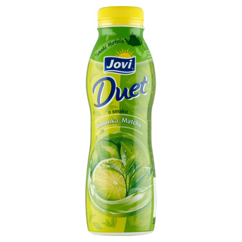 Jovi Duet Smaki Herbaty Napój jogurtowy o smaku limonka-matcha 350 g