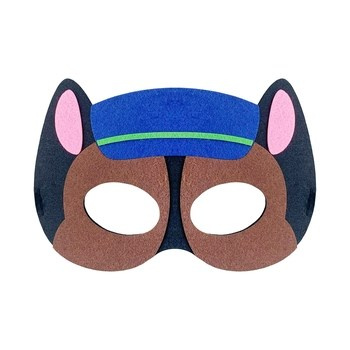 Maska filcowa Psia Brygada - Policjant 2, 18x12 cm