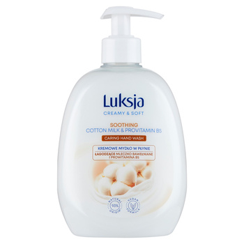 Luksja Creamy & Soft Kremowe mydło w płyniemleczko bawełniane i Prowitamina B5 500ml