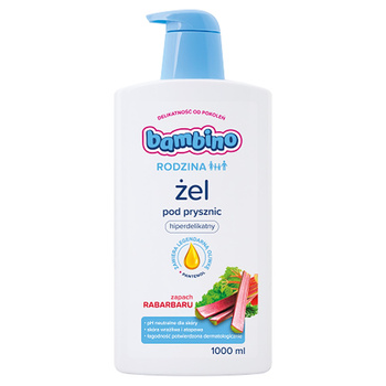 Bambino Rodzina Żel pod prysznic o zapachu rabarbaru 1000ml