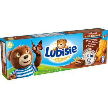 Lubisie Ciastko biszkoptowe z nadzieniem czekoladowym 150 g (5 x 30 g)